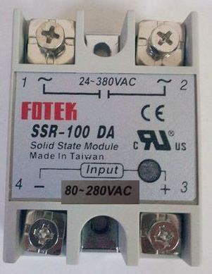 solid state relay ควบคุมไฟสูง220v380v 100Aด้วยไฟ80-220v